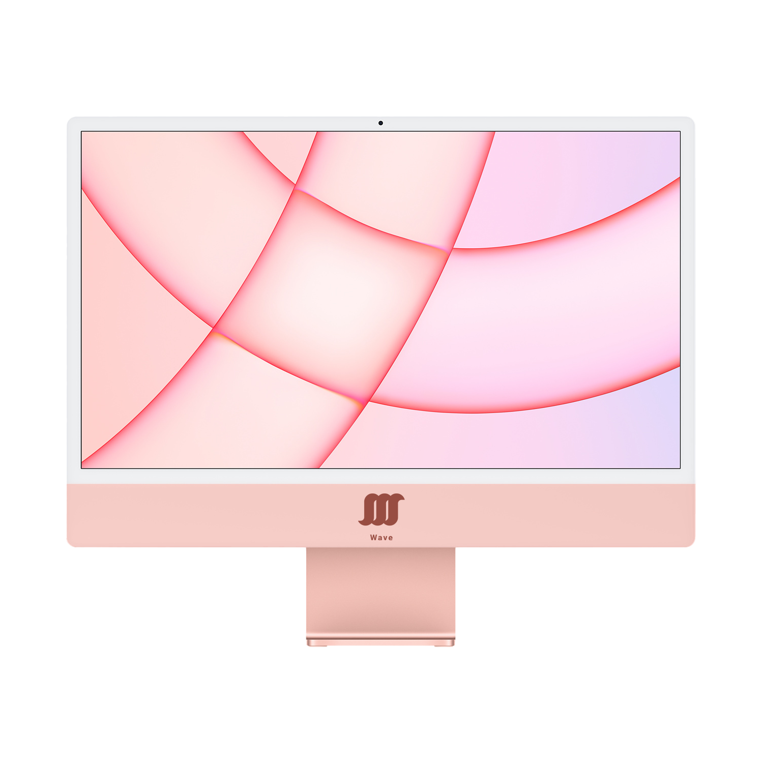 The pink variant of the WavePC, a computer from the company, Wave.