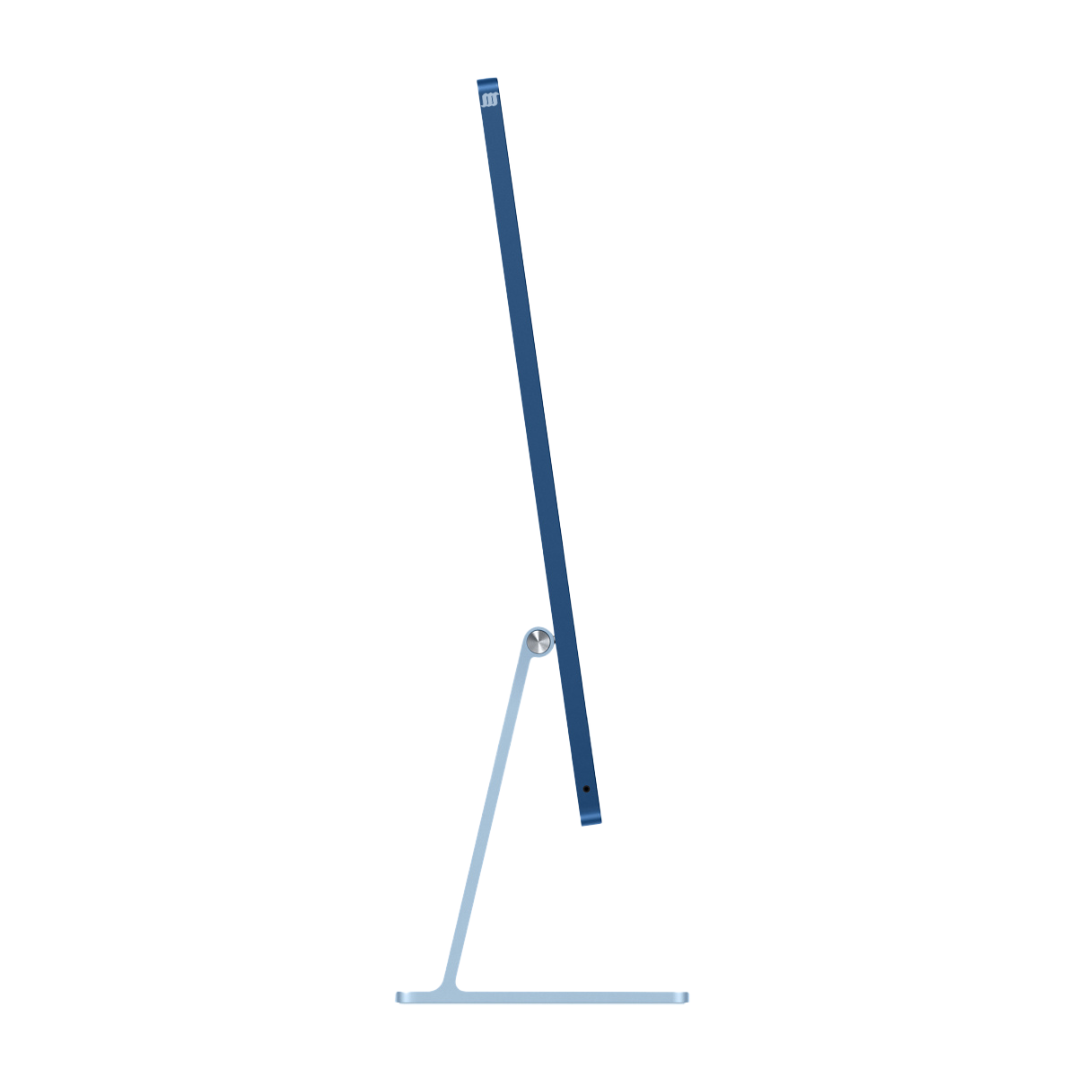 Side-profile of blue WavePC.