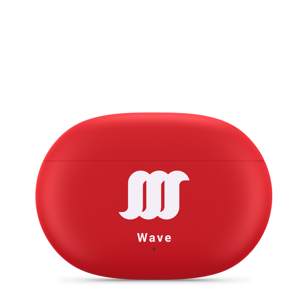 Red WaveBuds case close.