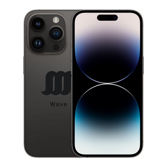 Black WavePhone showcasing back and front.