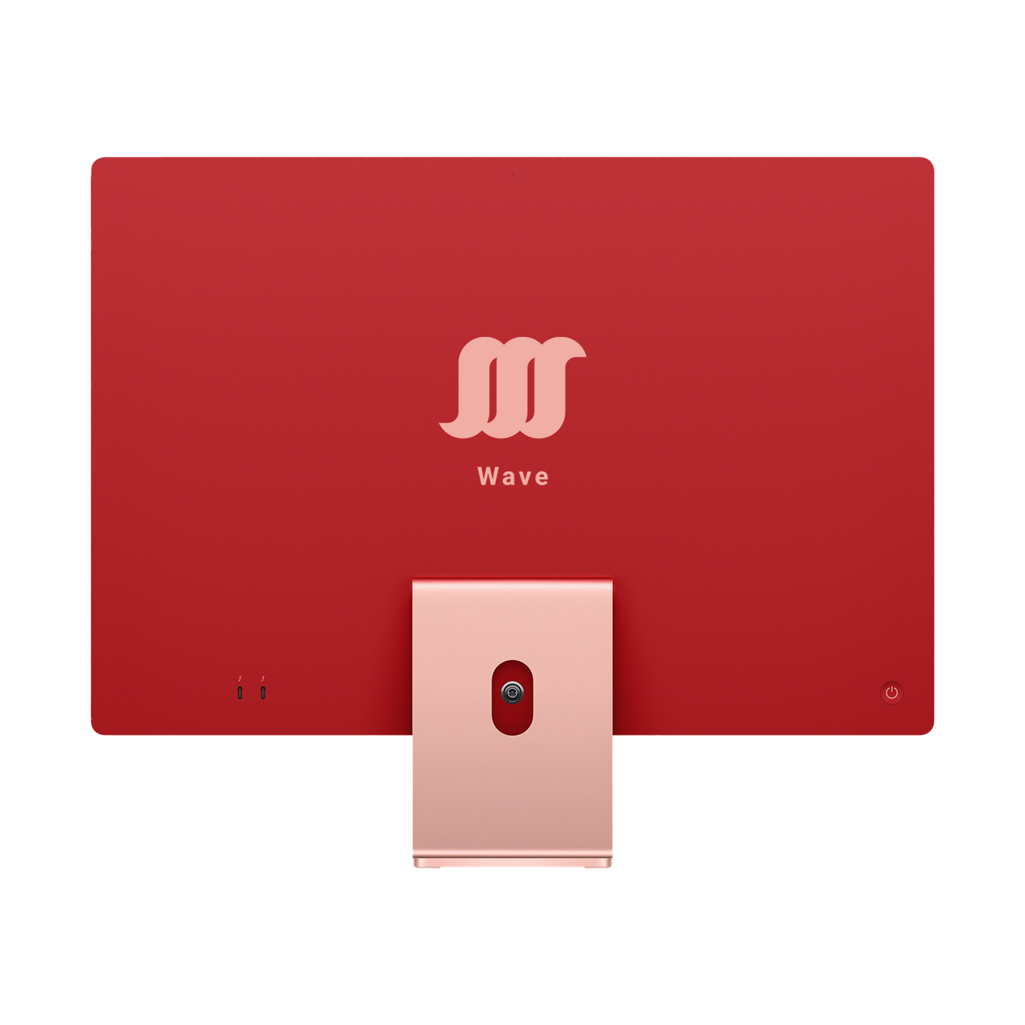 Back-shot of pink WavePC.