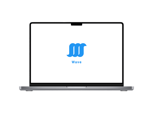 WaveSurf with our logo, loaded up on screen.