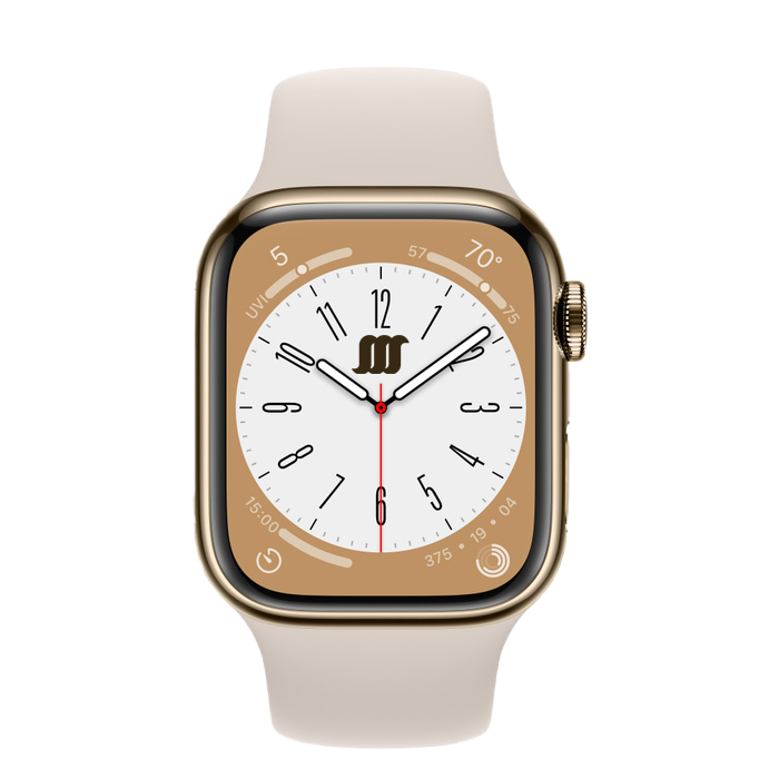 Front-shot of bronze WaveWatch.